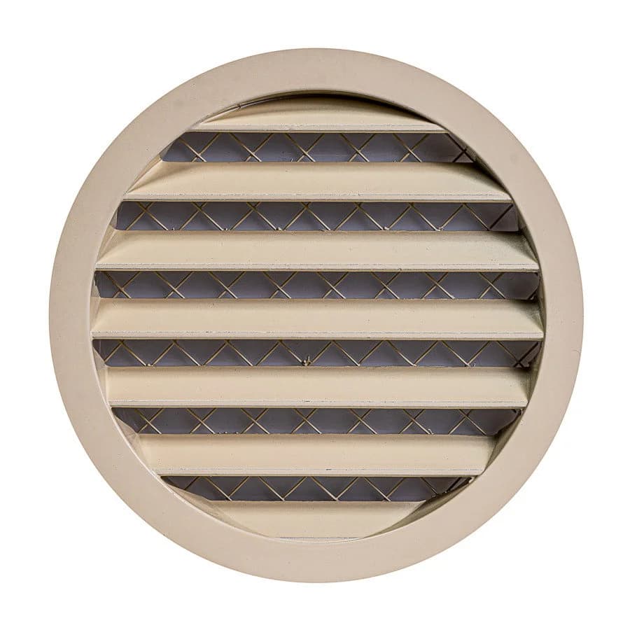 Ventilationsgaller i aluminium, Ø 125 mm (olika färger)