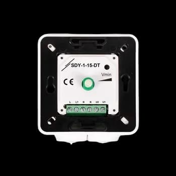 Tyristor – elektronisk varvtalregulator till fläktar 0-230V 1,5 A (infälld/utanpåliggande)