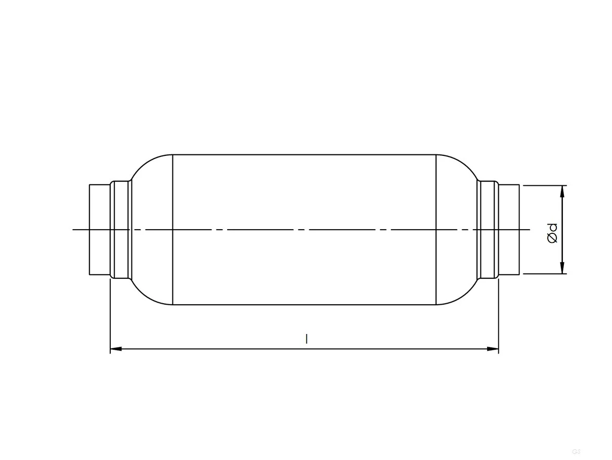 Flexibla ljuddämpare med 50 mm isolering