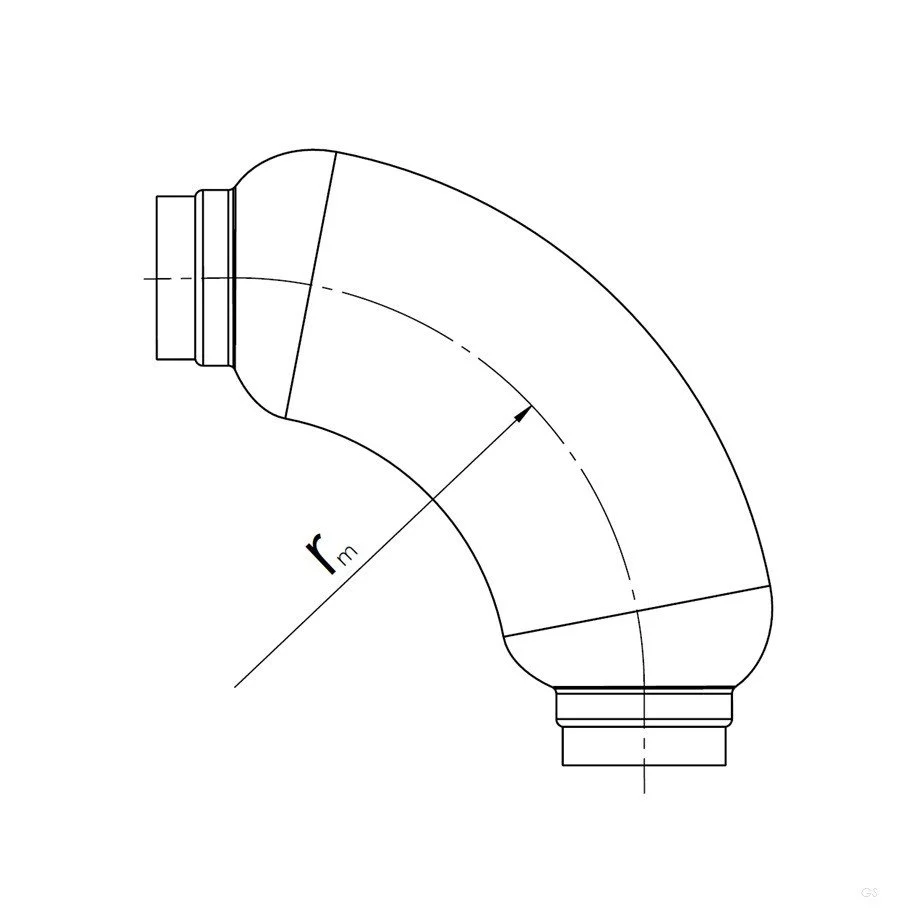 Flexibla ljuddämpare med 50 mm isolering