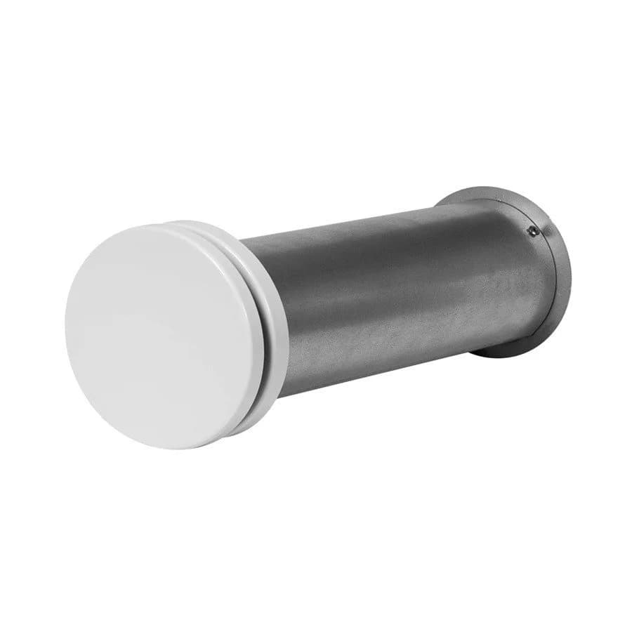 Väggventil teleskopisk med ljudisolering, metall (kit)