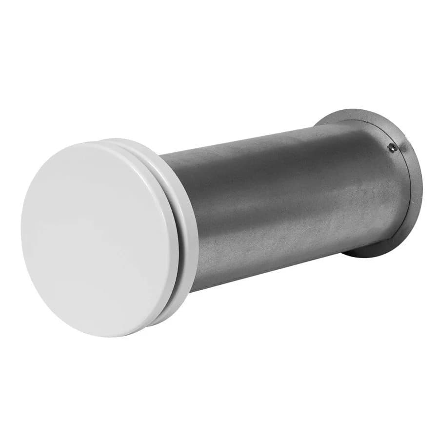 Väggventil teleskopisk med ljudisolering, metall (kit)