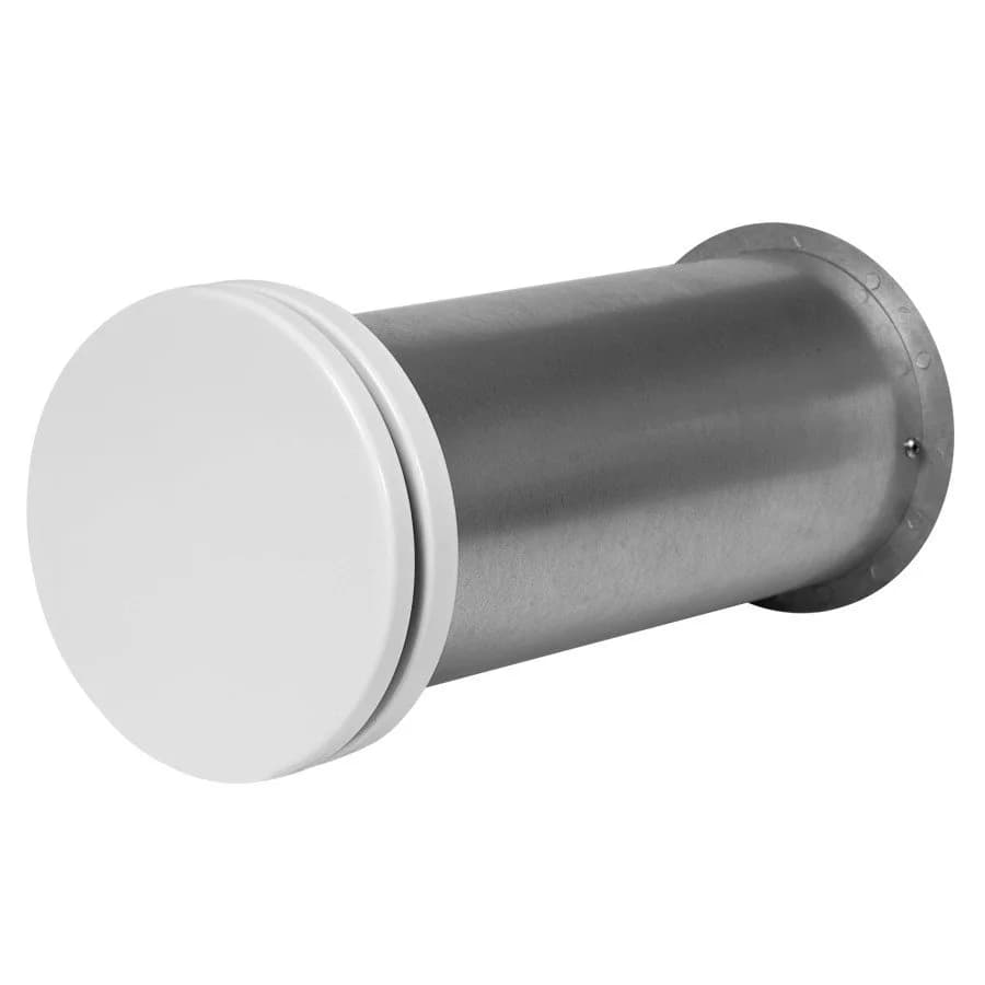 Väggventil teleskopisk med ljudisolering, metall (kit)