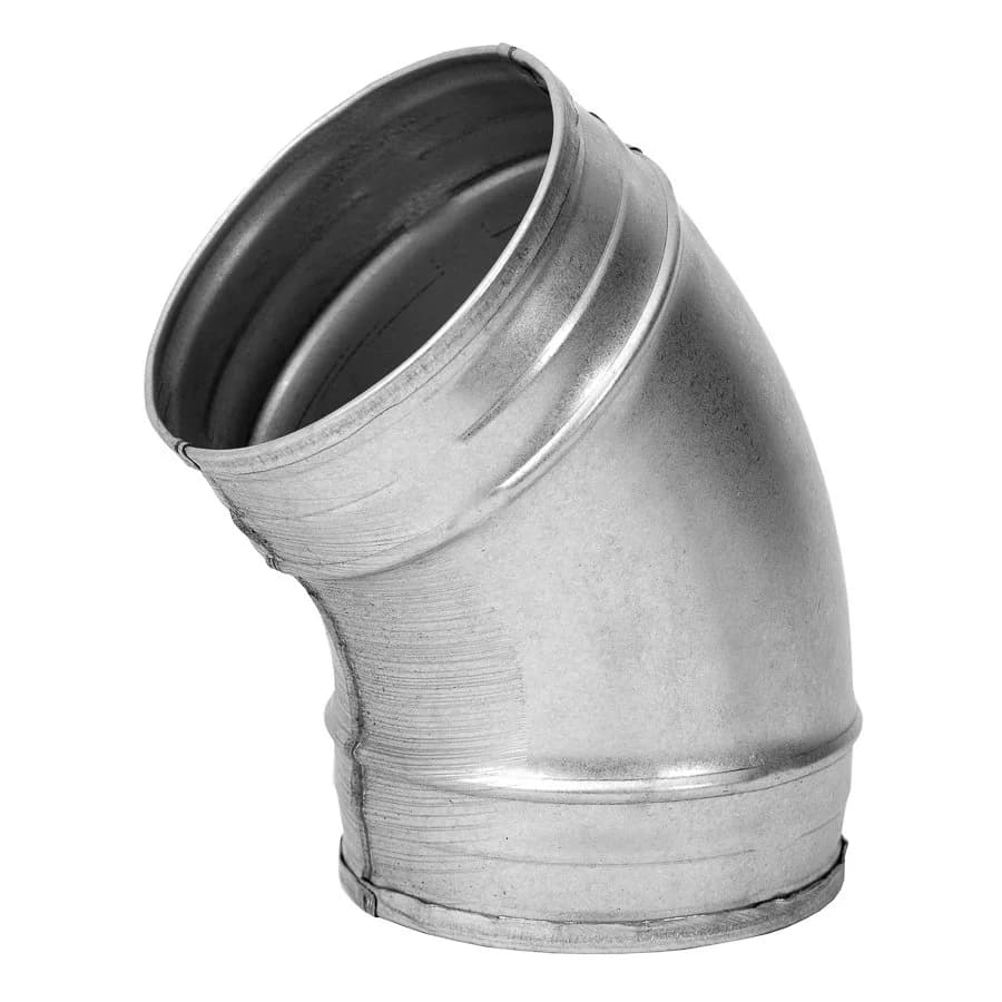 Ventilationsböj 30° utan packning – flera diametrar