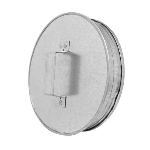 Ändlock / renslock med handtag utan tätning – galvaniserat stål (Ø80–315)