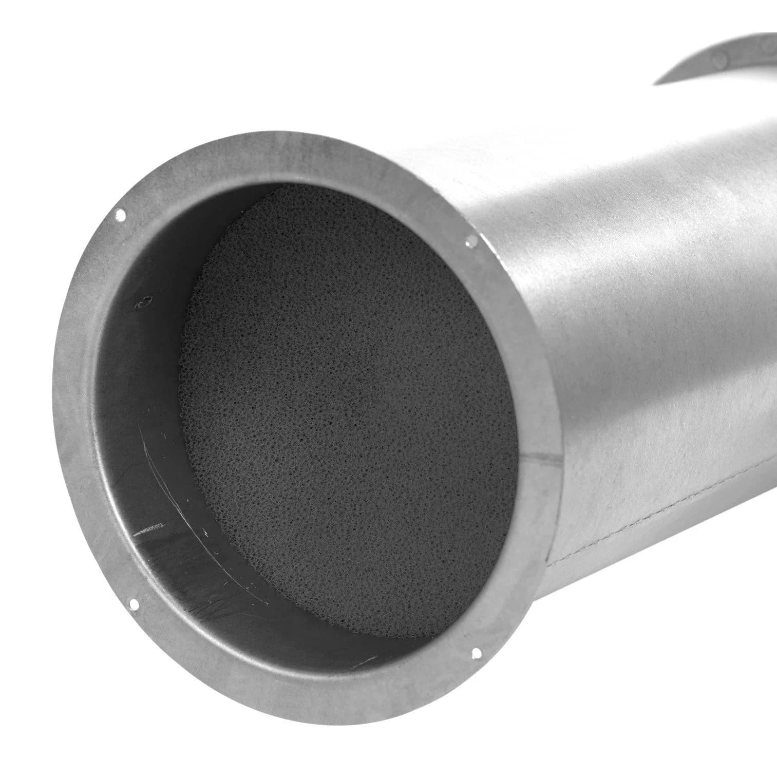 Väggventil teleskopisk med ljudisolering, metall (kit)