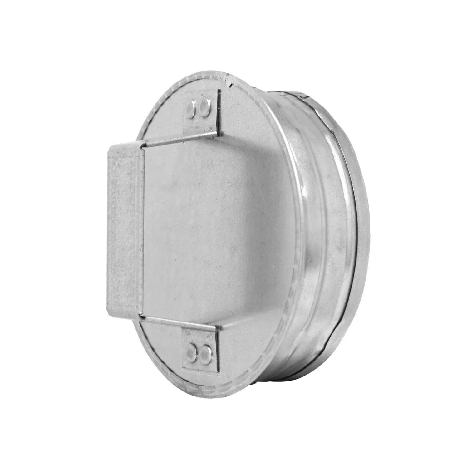 Ändlock / renslock med handtag utan tätning – galvaniserat stål (Ø80–315)