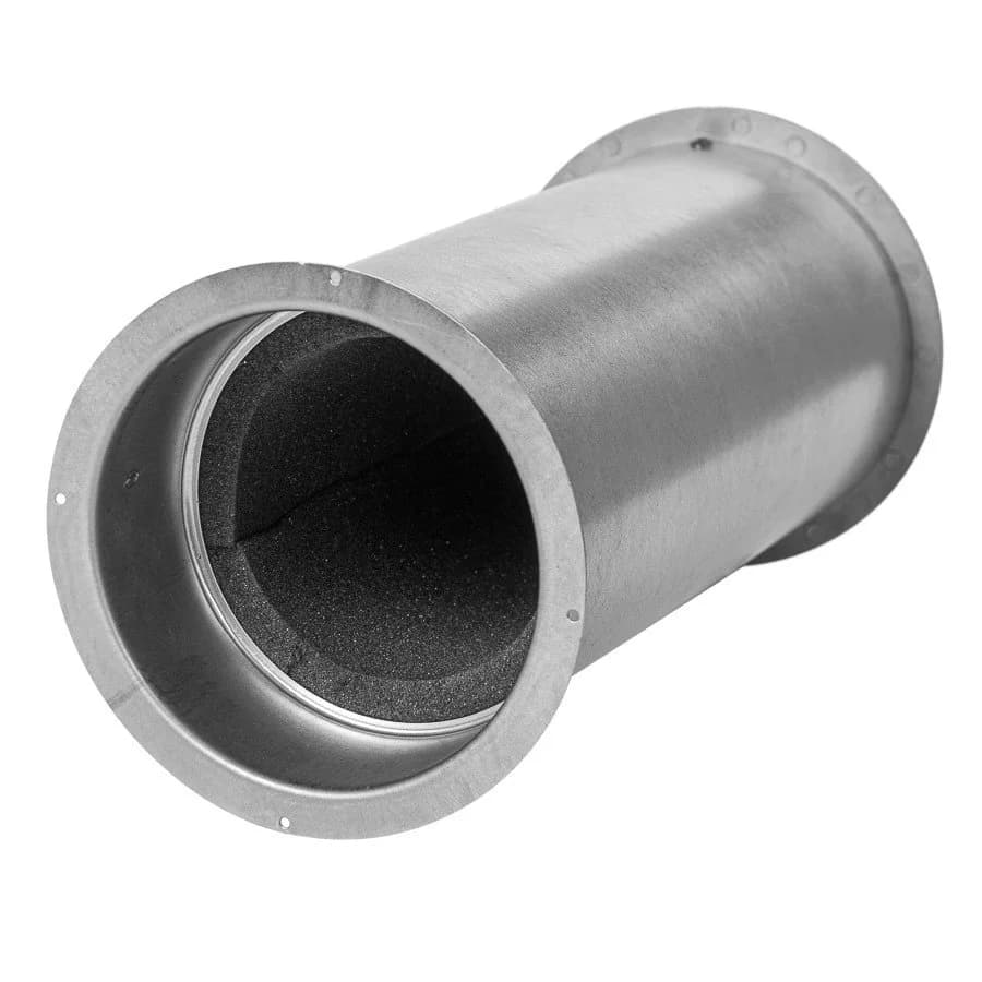 Väggventil teleskopisk med ljudisolering, metall (kit)