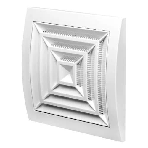 Ventilationsgaller i plast N‑G-serien med insektsskydd