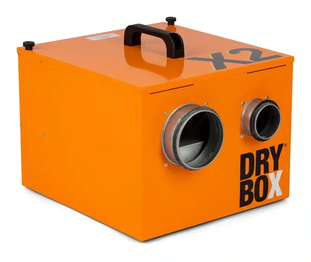 Drybox X2 – sorptionsavfuktare för byggnation, krypgrund & skadesanering upp till 100 m²