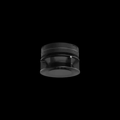 Pradovent Trimless Ø125 svart – Infällt designluftdon för diskret ventilation