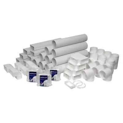Ventilationssystem Ø100 mm / 110x55 mm – bygg ditt eget system