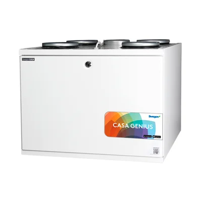 Swegon CASA W4 Genius xs ventilationsaggregat med eftervärmare